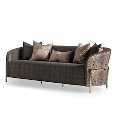Lisbon Sofa - Onyx/Gold