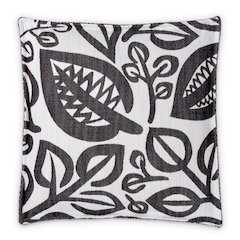 Uptown Downtown Zest 18" Square Box Throw Pillow, Set of 2 - Black/White