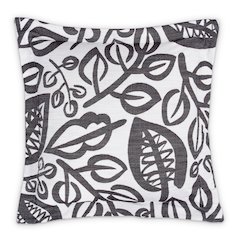 Uptown Downtown Zio 24" Square Throw Pillow, Set of 2 - Black/White