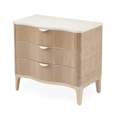 Malibu Crest 3-Drawer Nightstand - Blush