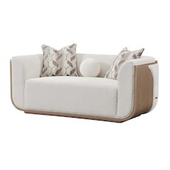 West Kensington Loveseat - Buff/Seal Salt Caramel