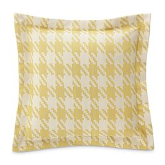 Newport Yates 24" Houndstooth Throw Pillow, Set of 2 - Lemon Yellow