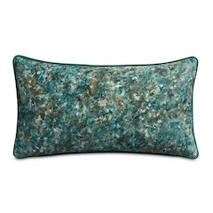 Renue Tatum 13" x 24" Velvet Throw Pillow, Set of 2 - Juniper Teal