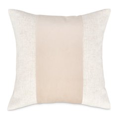 Moonbeam Baldwin 21" Square Pieced Pillow, Set of 2 - Cream