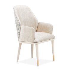 Lisbon Dining Arm Chair - Silken Matte Cream Qty 1