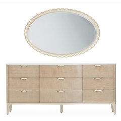 Malibu Crest Dresser with Mirror - Blush