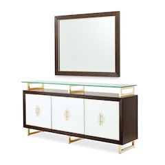 Belmont Place Sideboard with Mirror - Espresso