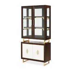 Belmont Place Display Cabinet - Espresso