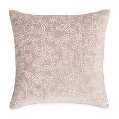 Moonbeam Darling 19" Square Chenille Pillow, Set of 2 - Natural