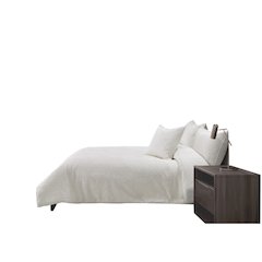 Quincy 4-Piece King Comforter Set - Ivory