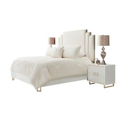 Harlow 4-Piece Queen Comforter Set - Ivory
