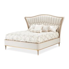 St. Charles Eastern King Upholstered Bed - Dove Gray