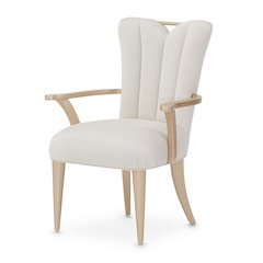 La Rachelle Dining Arm Chair - Icicle/Champagne Set of 2