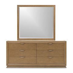 Portrait Dresser with Mirror - Sienna Brown