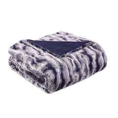 Solo 54"x72" Faux-Fur Throw - Marine