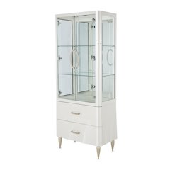 London Place Display Cabinet - Creamy Pearl