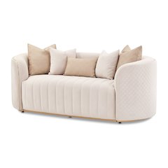 Ariana Loveseat - Beige/Gold