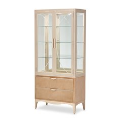 Malibu Crest Display Cabinet - Chardonnay
