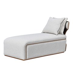 West Kensington Chaise - Buff/Seal Salt Caramel