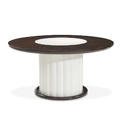 Paris Chic 60" Round Dining Table - Espresso