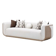 West Kensington Sofa - Buff/Seal Salt Caramel
