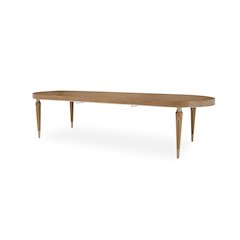 Villa Cherie Oval Dining Table - Caramel