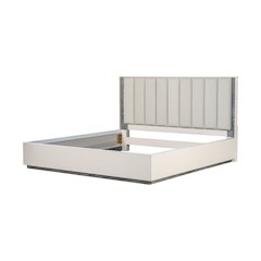 Pavira Eastern King Bed with LED Lights - Stone