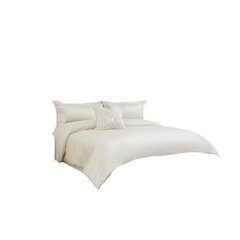 Westlyn 4-Piece King Comforter Set - Ivory