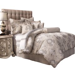 Sycamore Grove 10-Piece King Comforter Set - Silver