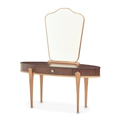 Camellia Field Vanity with Mirror - Warm Pecan