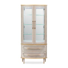 St. Charles Display Cabinet - Dove Gray