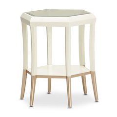 La Rachelle Hexagon Accent Table - Champagne