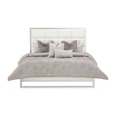 Roma II 9-Piece Queen Comforter Set - Platinum