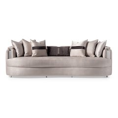 Carmela Mansion Sofa - Zinc/Silver