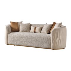 Gineverra Sofa - Biscotti/Ivory Gold