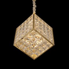 Cubes Modern Crystal Chandelier - Gold
