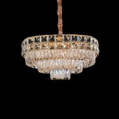 Soleil 13-Light Crystal Chandelier - Gold