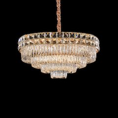 Soleil 22-Light Crystal Chandelier - Gold
