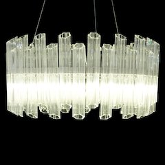 Octavious 8-Light Modern Crystal Chandelier - Clear