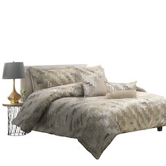 Astaire 5-Piece King Comforter Set - Patina