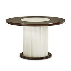 Paris Chic 48" Round Dining Table - Espresso