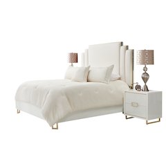 Harlow 4-Piece Queen Comforter Set - Ivory
