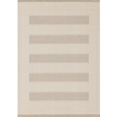 Beige 6x9 Rug with Modern Striped Design, Neutral Area Rug for Home