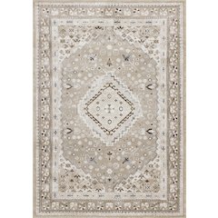 Layla Elegant Traditional Beige Area Rug, 6'7" x 9'6"
