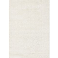Palmer Soft White Neutral Shag Rug, 5'3" x 7'7"