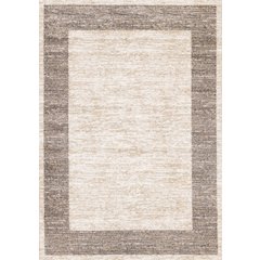Claremont Beige Taupe Distressed Border Area Rug, 7'10'' x 10'6''