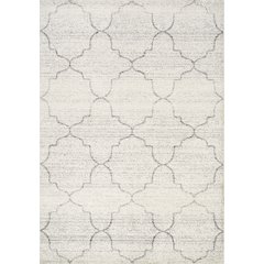 Finley Cream Grey Ogee Indoor Rug, 7'10" x 10'6"