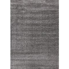 Palmer Soft Dark Grey Neutral Shag Rug, 6'7" x 9'6"