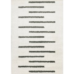 Palmer Green Cream Soft Modern Lines Area Rug, 7'10" x 10'6"