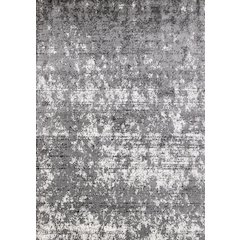 Classic Carpet Grey Polyester 5x7 Rug, Distressed Rug for Living Room